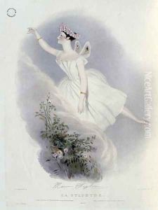Marie Taglioni (1804-84) in 'La Sylphide', 1836 by Alfred-Edward Chalon