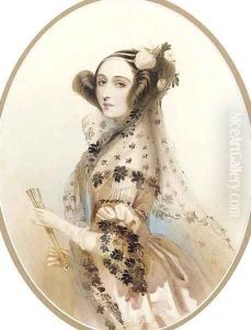 Ada, Countess of Lovelace by Alfred-Edward Chalon