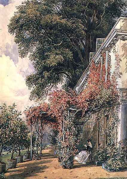 Garden Front of Mr. Robert Vernon's House at Twickenham - view 1