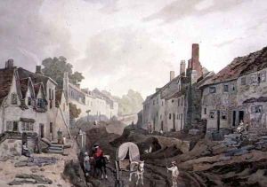 Street Scene, Erith, Kent by John James Chalon