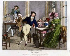 Le Cafe, 1820 by John James Chalon