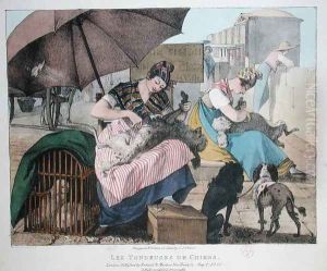 The Dog Groomers, 1820 by John James Chalon