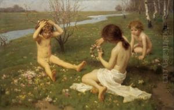 Bambini Su Un Prato In Fiore - view 1
