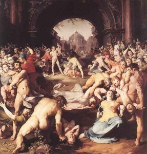 Massacre of the Innocents 1591 by Cornelis Cornelisz Van Haarlem