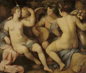 Venus, Bacchus and Ceres, 1614 by Cornelis Cornelisz Van Haarlem