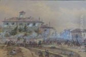 Prise De Magenta - Mort Du General Espinasse by Gaspard Gobaut