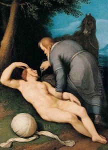 The Good Samaritan 1627 by Cornelis Cornelisz Van Haarlem