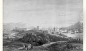 Deux Scenes De Bataille En Afrique Du Nord by Gaspard Gobaut
