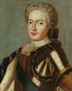 Portrait D'homme En Armure by Pierre Gobert