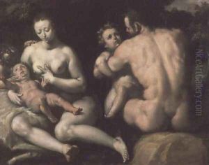 Noah's Family by Cornelis Cornelisz Van Haarlem