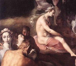 The Wedding of Peleus and Thetis (detail 1) 1593 by Cornelis Cornelisz Van Haarlem