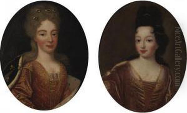 Portraits Of Ladies: A Pair Of Paintings - view 1