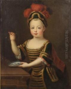 Portrait Of A Child Purported To Be The Prince De Loraine by Pierre Gobert