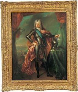 Portrait En Pied De Louis-henri 
De Bourbon, Prince De Conde, Duc De Bourbon, (1692-1740) Chef Du Conseil
 De Regence (1715-1726) by Pierre Gobert