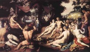 The Wedding of Peleus and Thetis 1593 by Cornelis Cornelisz Van Haarlem