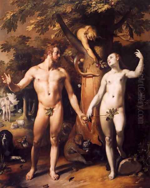 The Fall of Man by Cornelis Cornelisz Van Haarlem