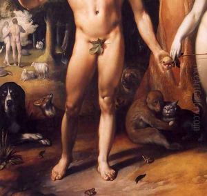 The Fall of Man (detail) by Cornelis Cornelisz Van Haarlem