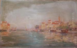 Vue De Port by Alfred Godchaux