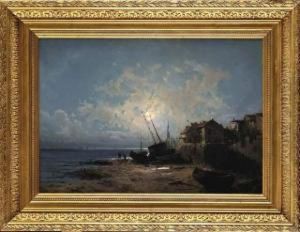 Bord De Mer Au Clair De Lune