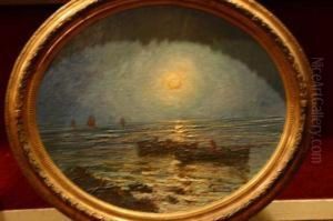 "coucher De Soleil Sur L'ocean". "coucher De Soleil Sur L'ocean".