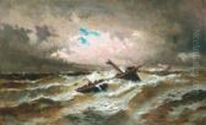 Navire En Difficulte by Emile Godchaux