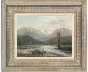 Paysage De Montagne by Emile Godchaux