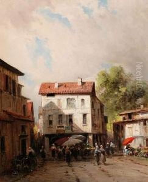 Le Marche Sur La Place Du Village - view 1