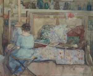 L'atelier De L'artiste by Ernst Jean Joseph Godfrinon
