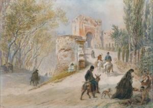 A Moorish Gate In The South Of Spain by Carl Goebel