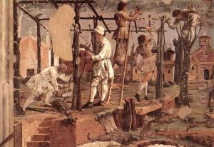 Allegory of March- Triumph of Minerva (detail 6) 1476-84 by Francesco Del Cossa
