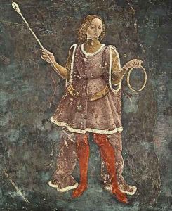 Allegory of March- Triumph of Minerva (detail 5) 1476-84 by Francesco Del Cossa