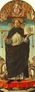 St Vincent Ferrer (Griffoni Polyptych) 1473 by Francesco Del Cossa