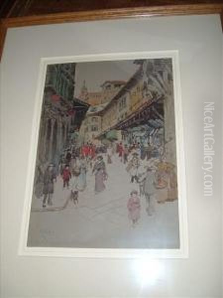 Onthe Ponte Vecchio, Florence - view 1