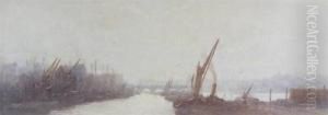 Thames From Blackfriars by Frederick E.J. Goff