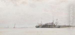 Steamer At The Dockside
