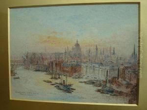 The Thames From Tower Bridge by Frederick E.J. Goff