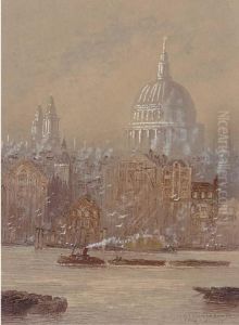 St. Paul's From Bankside by Frederick E.J. Goff