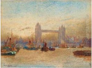 Westminster; Tower Bridge by Frederick E.J. Goff
