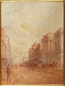 Pall Mall Street Scene; View Of Gloucester Cathedral From The River Severn, Two by Frederick E.J. Goff