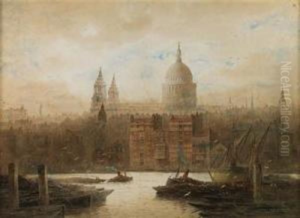 Old Paul's Wharf, From Bankside - view 1