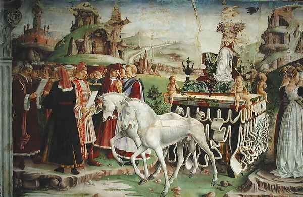 The Triumph of Minerva, March, from the Room of the Months, (detail) c.1467-70 - view 1