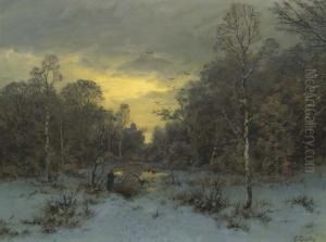 Winter Landscape. by Heinrich Gogarten