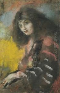 Ritratto Di Fanciulla by Emilio Gola