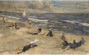 Giochi Sulla Spiaggia by Emilio Gola