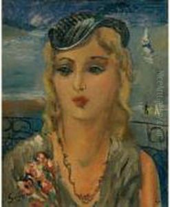 "femme Au Bibi". by Mary Golay