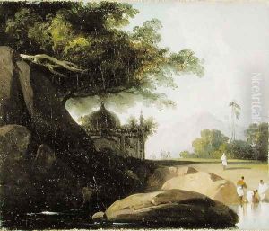 Indian Landscape with Temple, c.1815