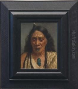 A Portrait Of A Maori Chieftainess
Ngaheke Or Perira Te Kahikura
Also Known As The Widow by Charles Frederick Goldie
