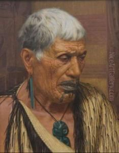 Whiripine Ninia, A Ngati Awa Chieftainess by Charles Frederick Goldie