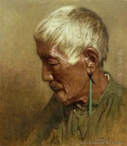 Time Tells- Mere Werohia. A
Chieftainess Of Thengati Te Rori Te Rangi Hapu Of The Ngatiwhakane
Tribe,rotorua by Charles Frederick Goldie