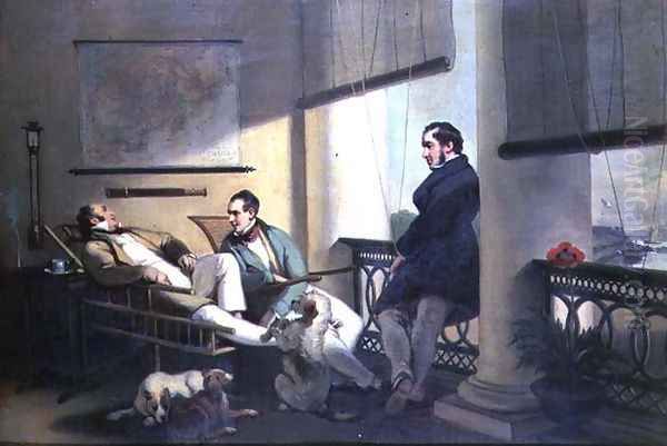 Dent's Verandah, Macao, 1842 - view 1